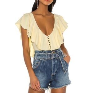 Free People Intimately Matilda Ruffle Bodysuit